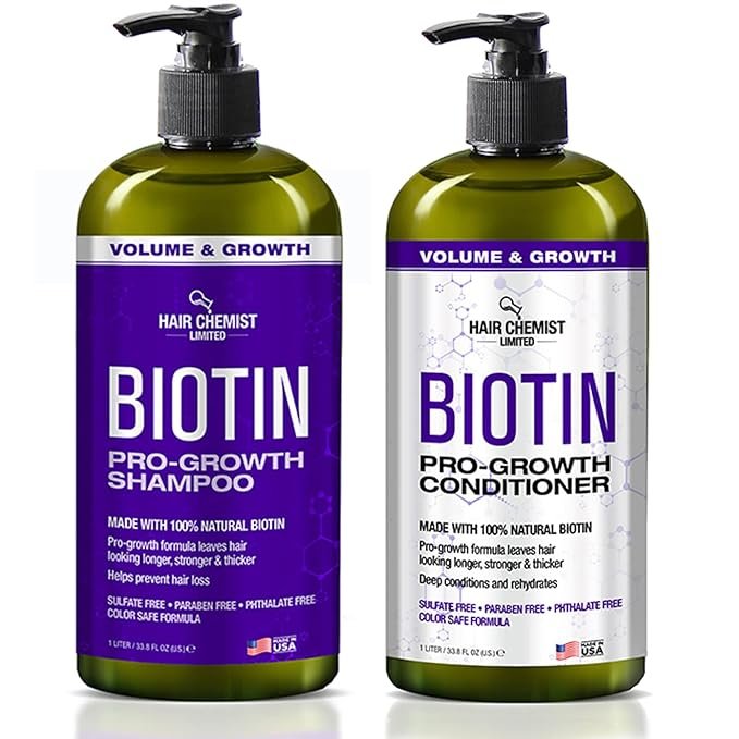 How Hair Chemist Biotin Pro-Growth Shampoo & Conditioner Set Transformed My Hair in Just One Month Review