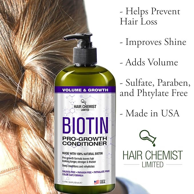 How Hair Chemist Biotin Pro-Growth Shampoo & Conditioner Set Transformed My Hair in Just One Month Review